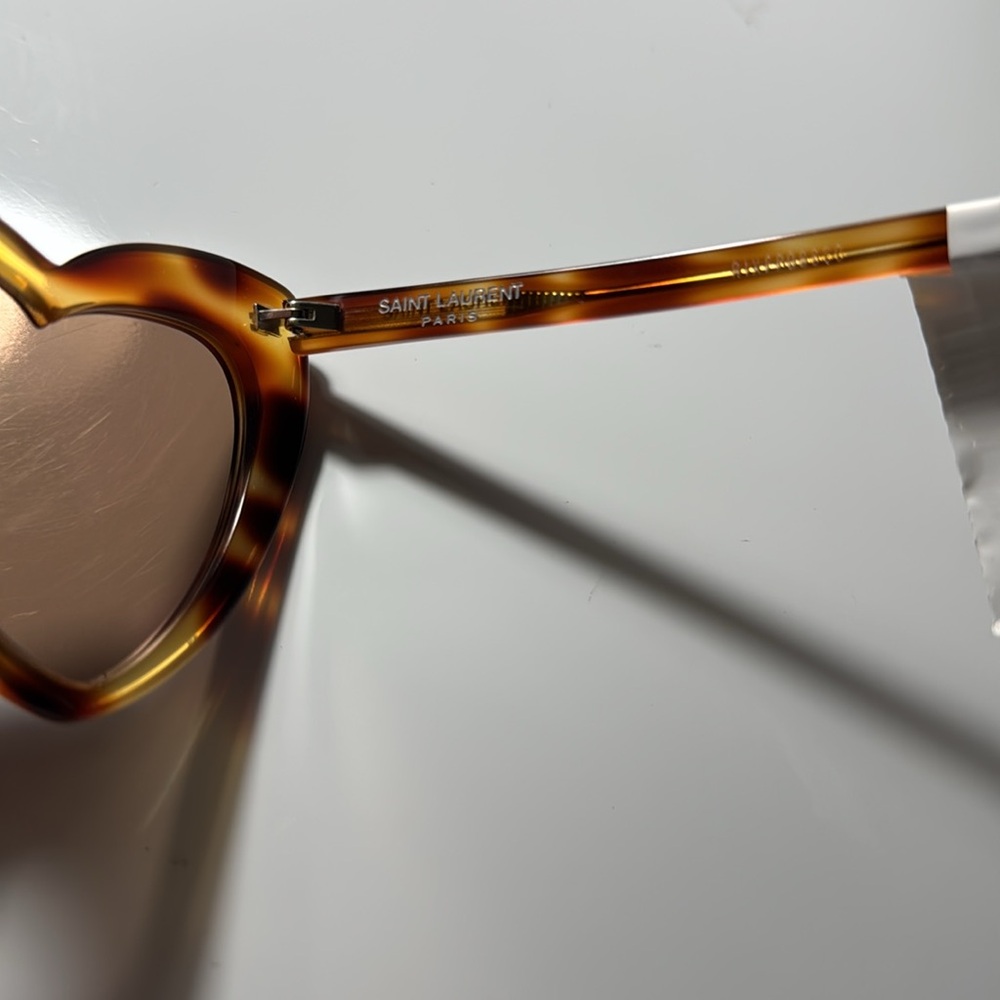 Saint Lauren Lou Lou Havana sunglasses NWT - Picture 5 of 9